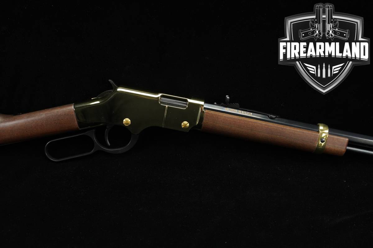 Henry Golden Boy 22 S/L/LR 20" Polished Brass & Walnut H004 +ORIG BOX