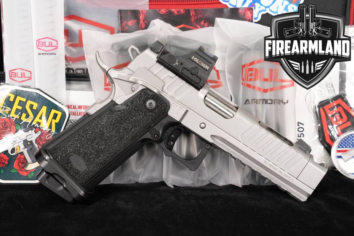 BUL Armory SAS II TAC COMP 9mm 5" 1911 2011 +4 MAGS, HOLOSUN OPTICS