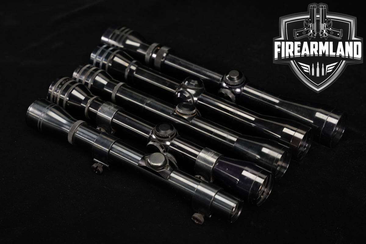 Five Scope Lot Hunting 5 Pack Redfield Sears Scopes Riflescope