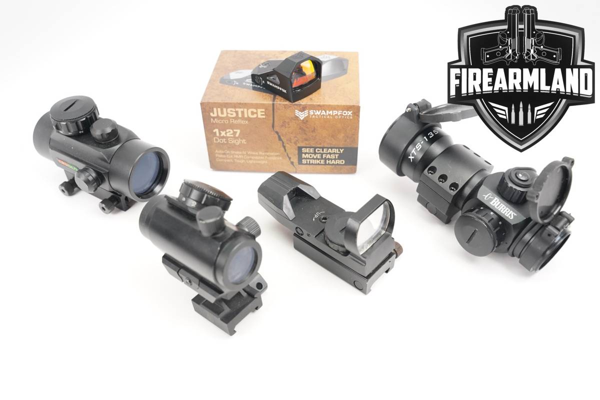 FIVE RED DOT SIGHT LOT 5 Pack TruGlo Burris Swampfox RDS