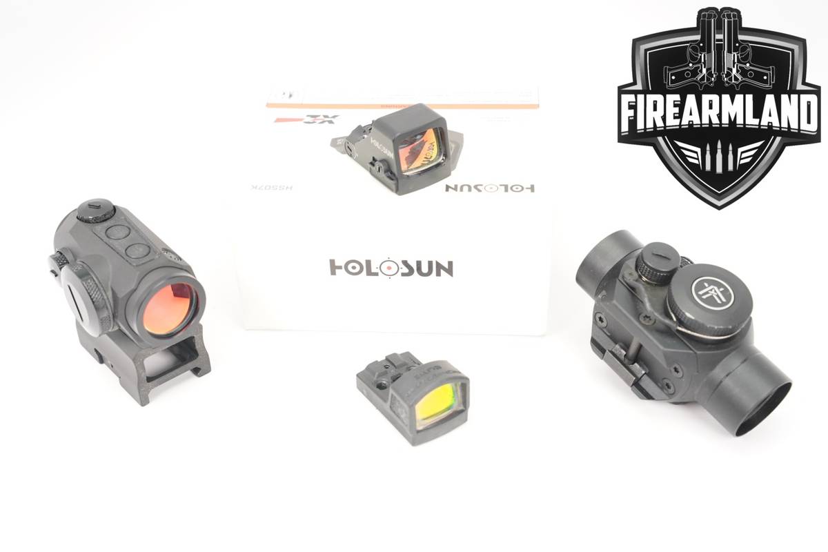 Four Red Dot Sight Lot 4 Pack Holosun Sig Sauer Vortex RDS