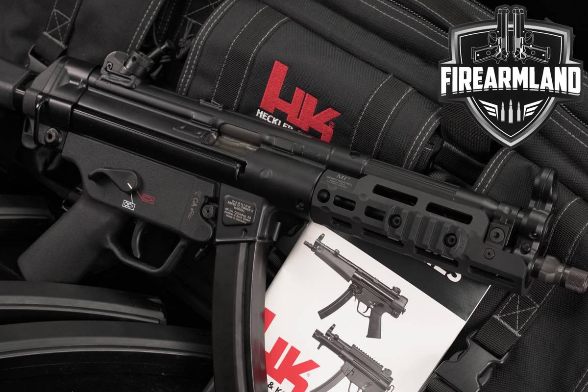 Heckler & Koch SP5 9mm H&K SP-5 MP5 8.86" Roller-Delayed +FIVE MAGS, CASE