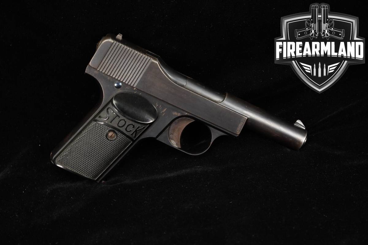 Franz Stock-PISTOLE Type 1 32 ACP 4" Blued
