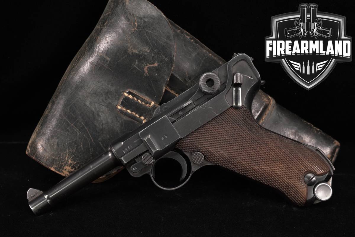 WWII 1940 Mauser Pistole P08 LUGER 42 Code 9mm P.08 P 08 +HOLSTER