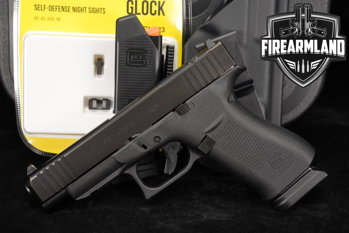 Glock 48 MOS G48 Slimline 9mm 4.17" +2 MAGS, ORIG CASE & HOLSTER