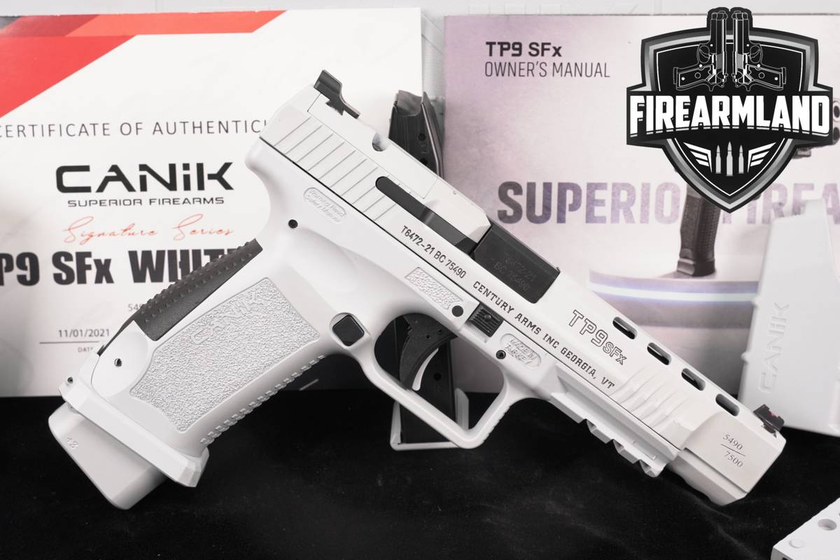 LIMITED 5490 Of 7500 Canik TP9 SFx WHITEOUT Signature Series 9mm +2 MAGS