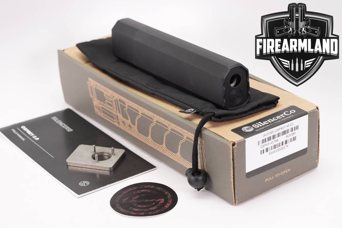 SilencerCo Osprey 45 2.0 ACP 7.9" Suppressor Osprey45 Silencer +ORIG BOX