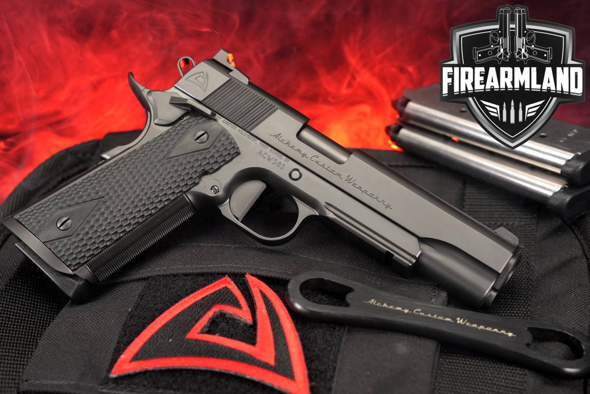 DESIRED Alchemy Custom Quantico Full Size 45 ACP 1911 5" +3 MAGS, ORIG CASE