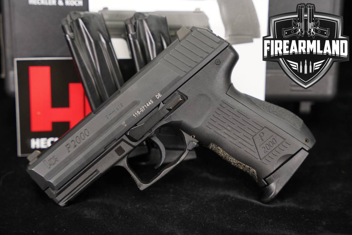Heckler & Koch P2000 V2 LEM 9mm H&K 3.66" P-2000 +3 MAGS & ORIG CASE