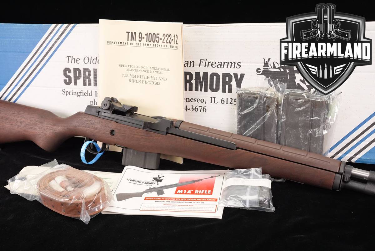 2002 Springfield Armory M1A Loaded 308 Win 22" M1-A +4 MAGS & ORIG BOX