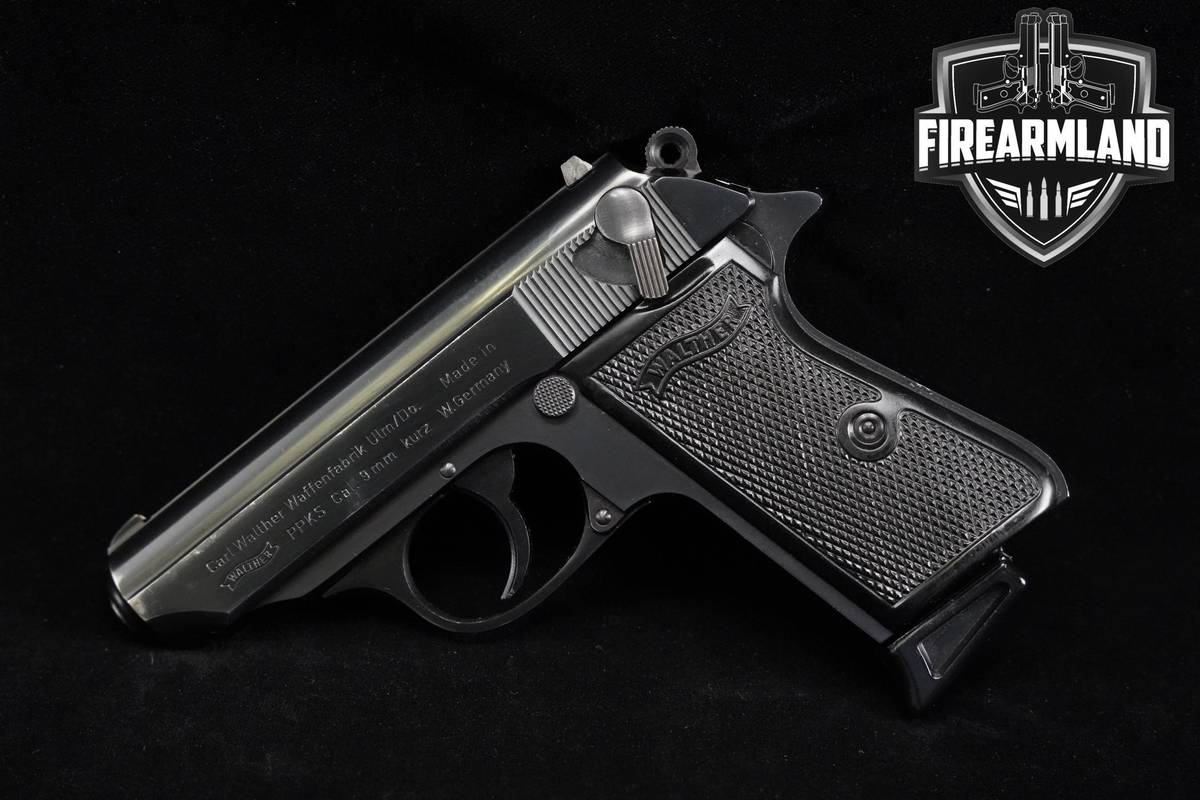 1980s Walther PPK/S 380 ACP 3.2" Blued PPKS PPK S DA/SA +2 MAGS, ORIG BOX