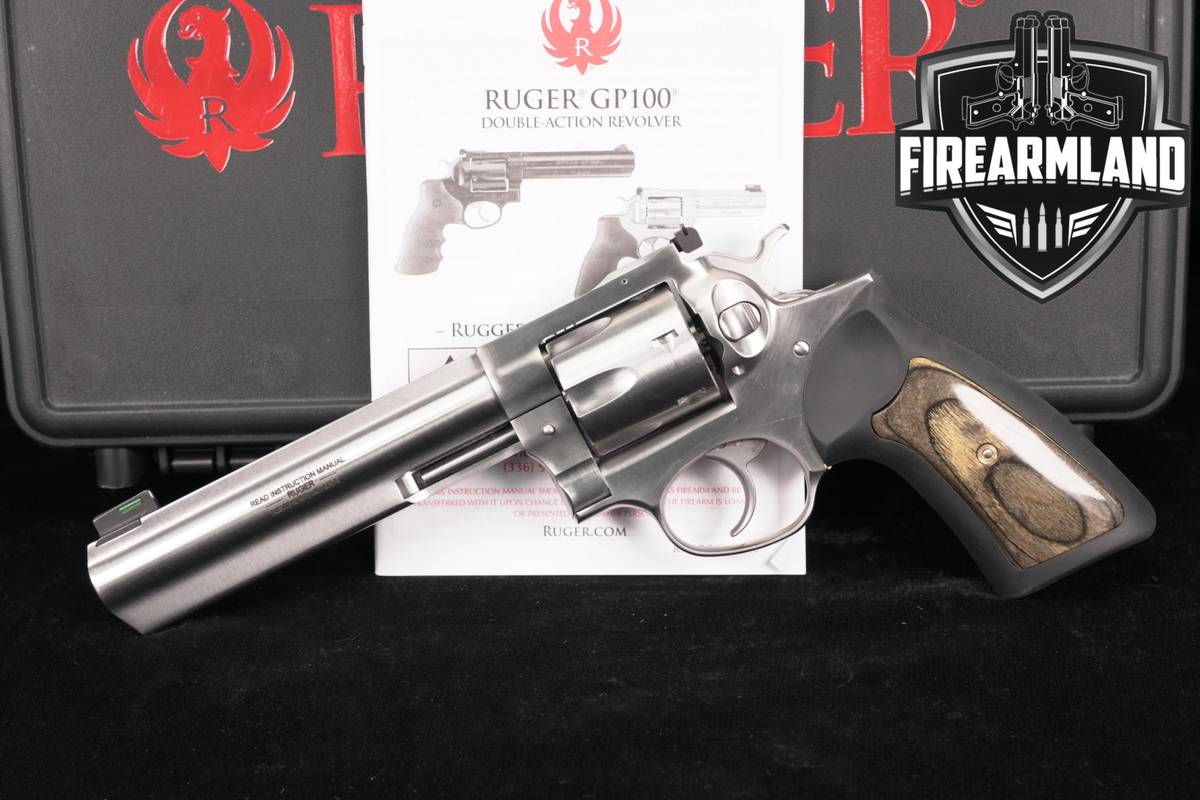 Ruger GP100 357 Magnum 6" Satin Stainless GP 100 +ORIG CASE