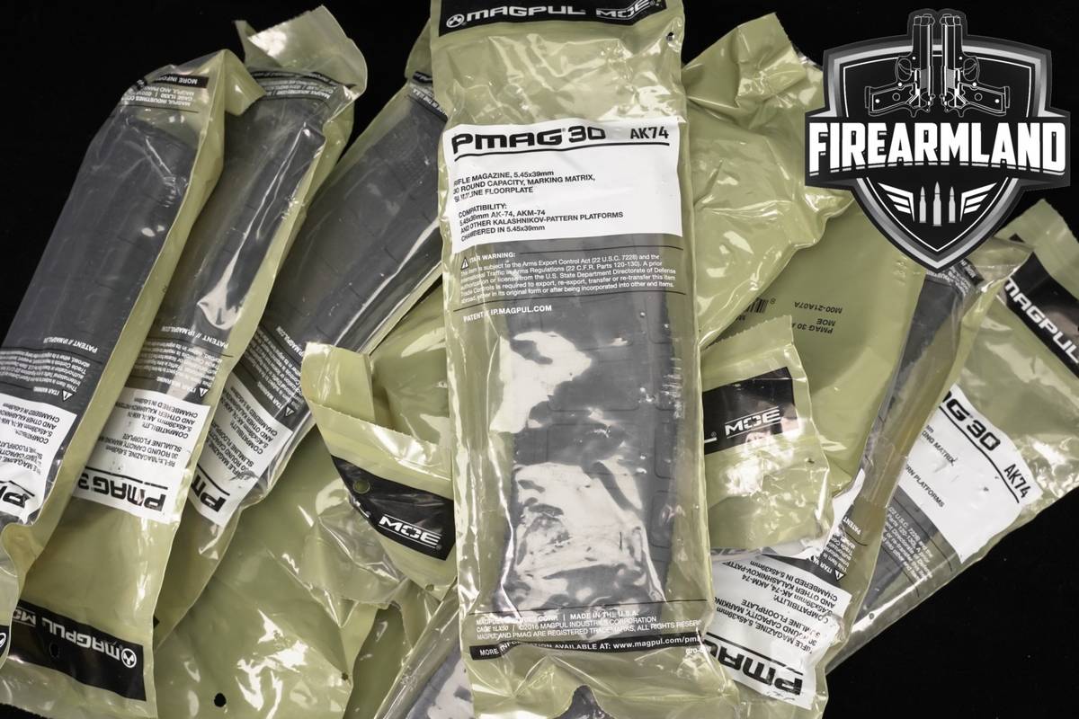 TWELVE (12) Magpul Industries AK74 30-Round Magazines 5.45x39mm AK-74 Mags