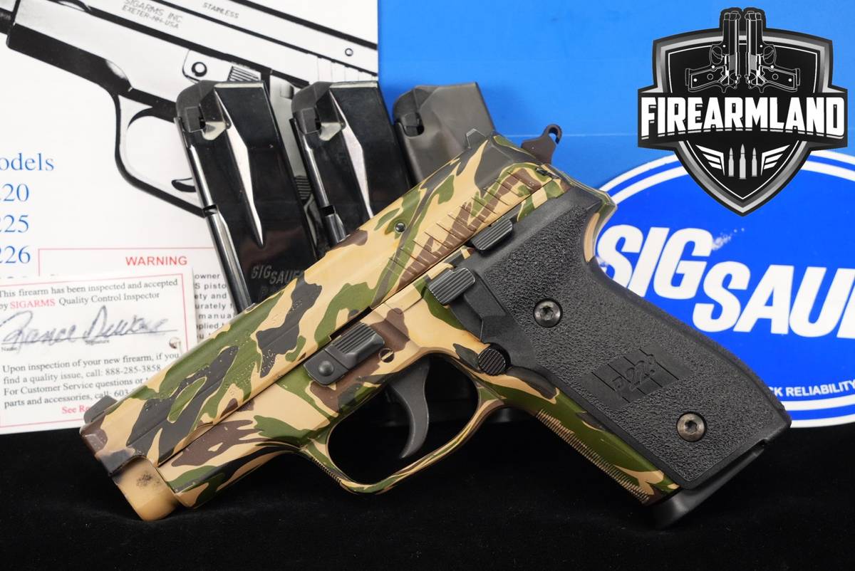 RARE Sig Sauer P229 40 S&W 3.9 CAMOUFLAGE P 229 +4 MAGS & ORIG CASE