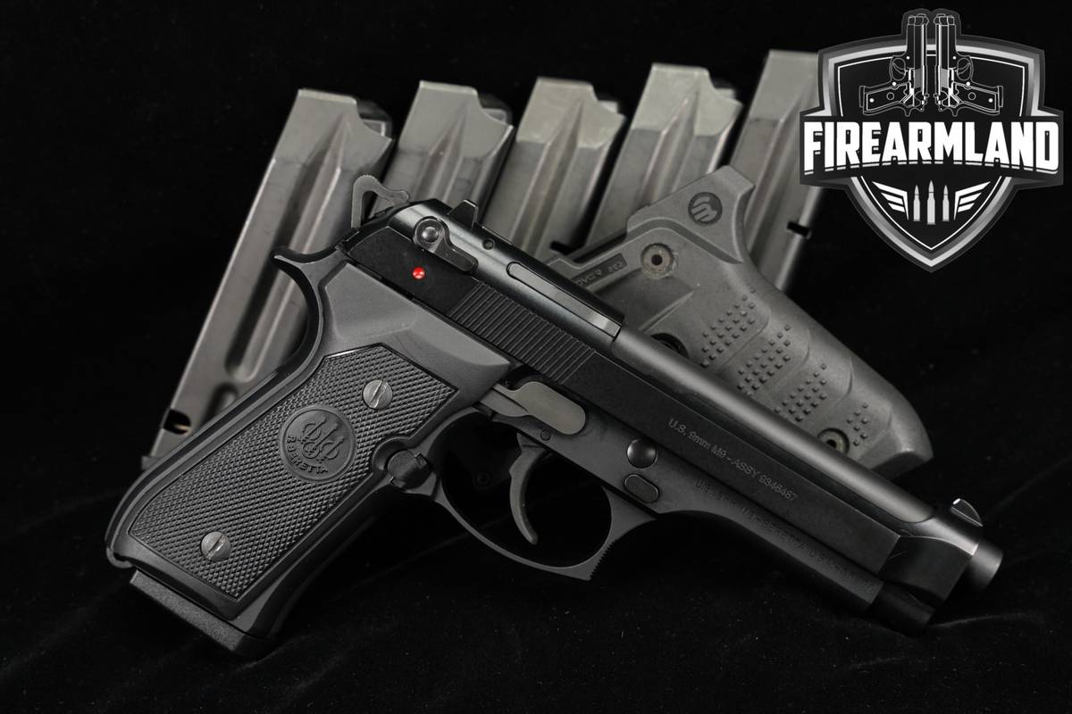 Beretta M9 9mm 4.9" M-9 +5 MAGS, EXTRAS