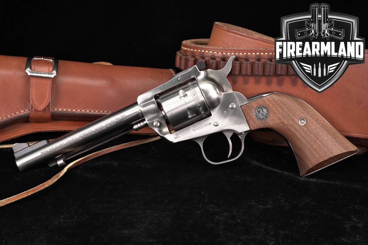 1981 Ruger New Model Single-Six 22 WMR 5.5" Single6 +HOLSTER