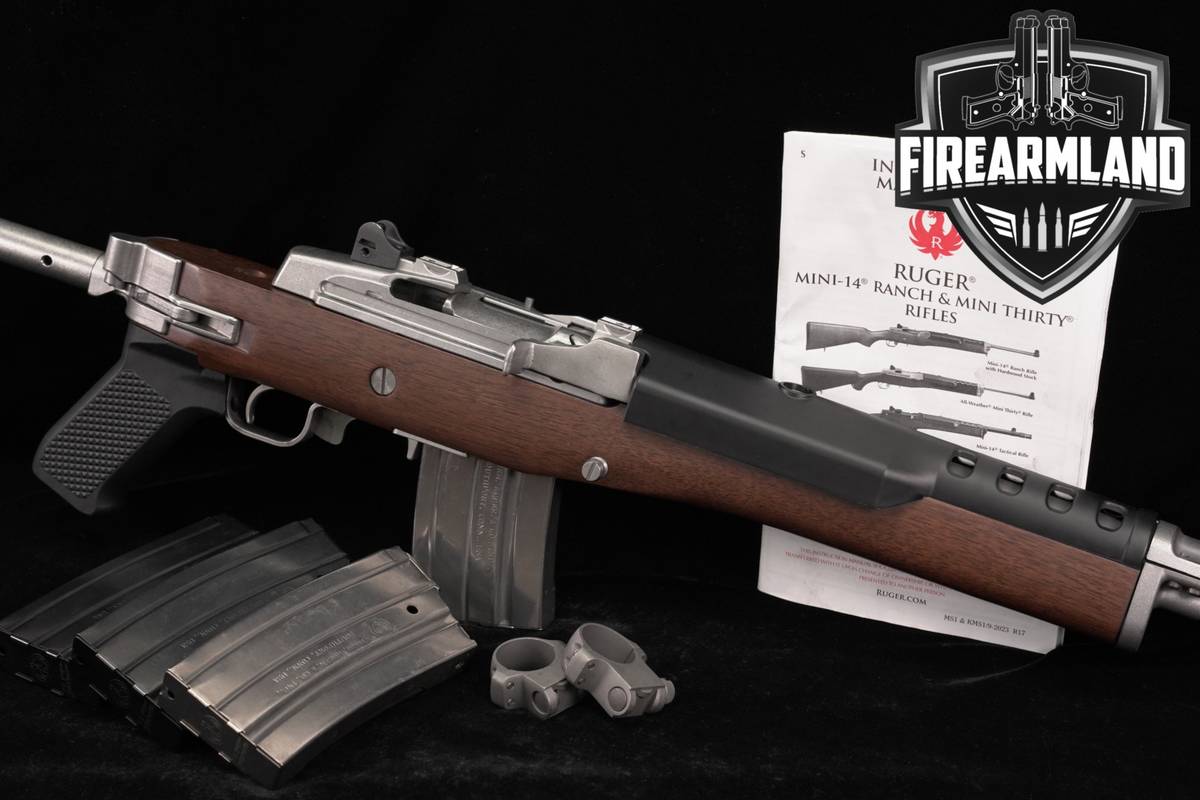 Ruger Mini-14 580-Series 5.56 NATO 18.5 SIDE-FOLDER Mini14 THREADED +4 MAGS