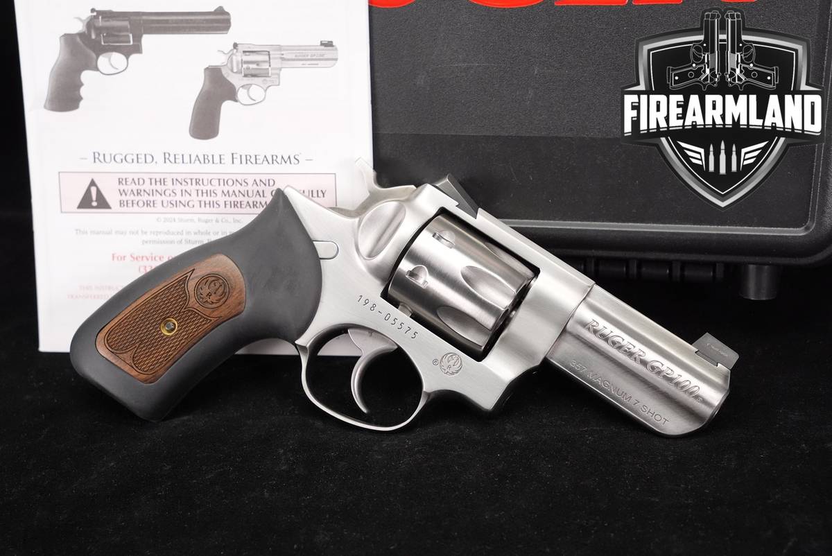 COLLECTOR Ruger GP100 357 Magnum 3" Satin Stainless GP-100 +ORIG CASE