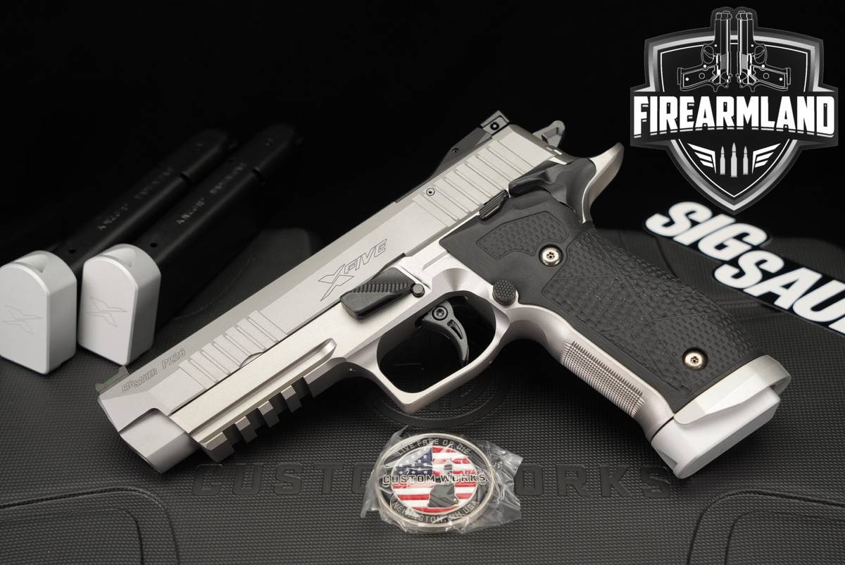 Sig Sauer P226 XFive Custom Works; STAS 9mm P 226 +3 MAGS, ORIG CASE