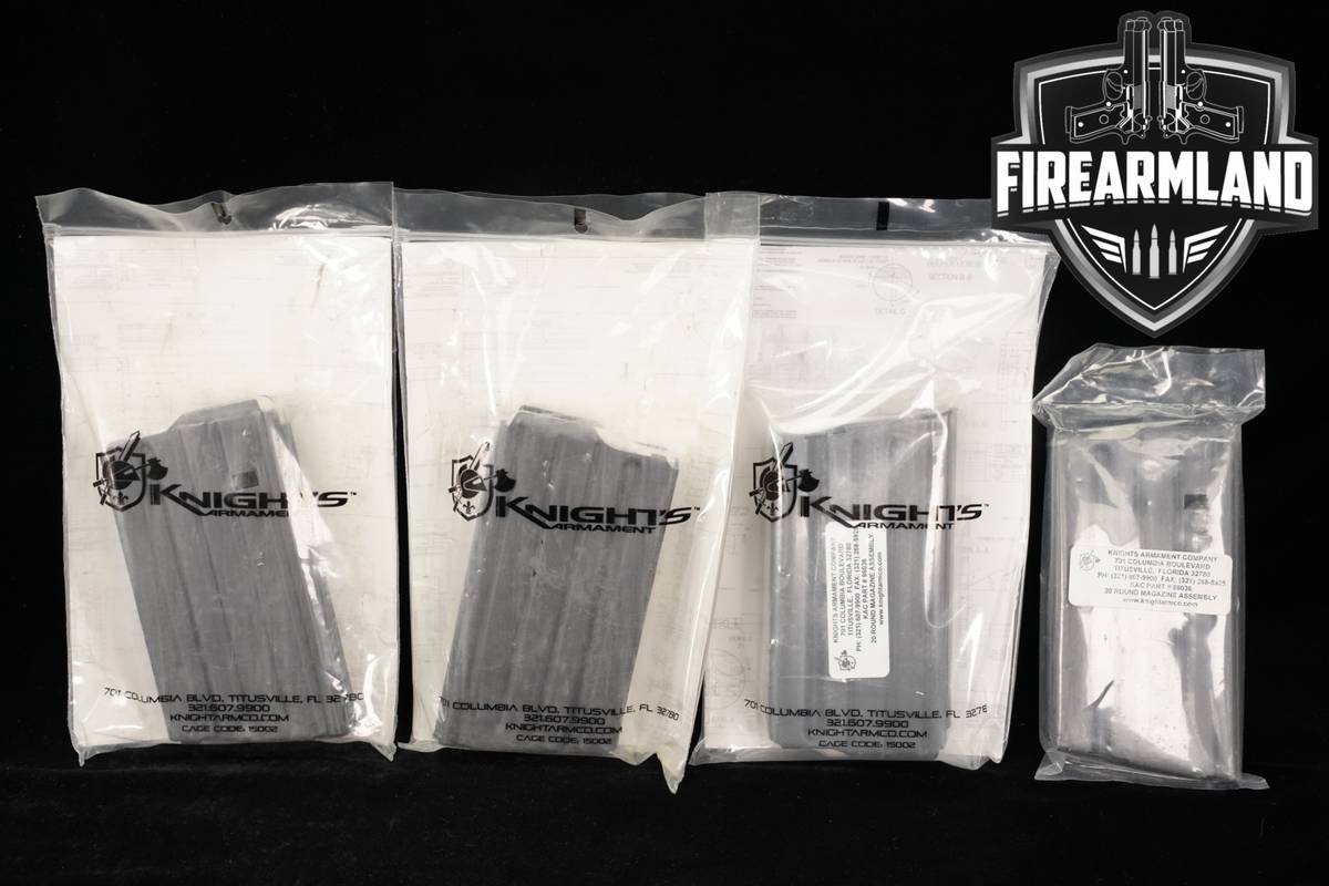 FOUR (4) Knight's Armament KAC SR-25 AR-10 20 Rd Magazines 308Win AR10 SR25