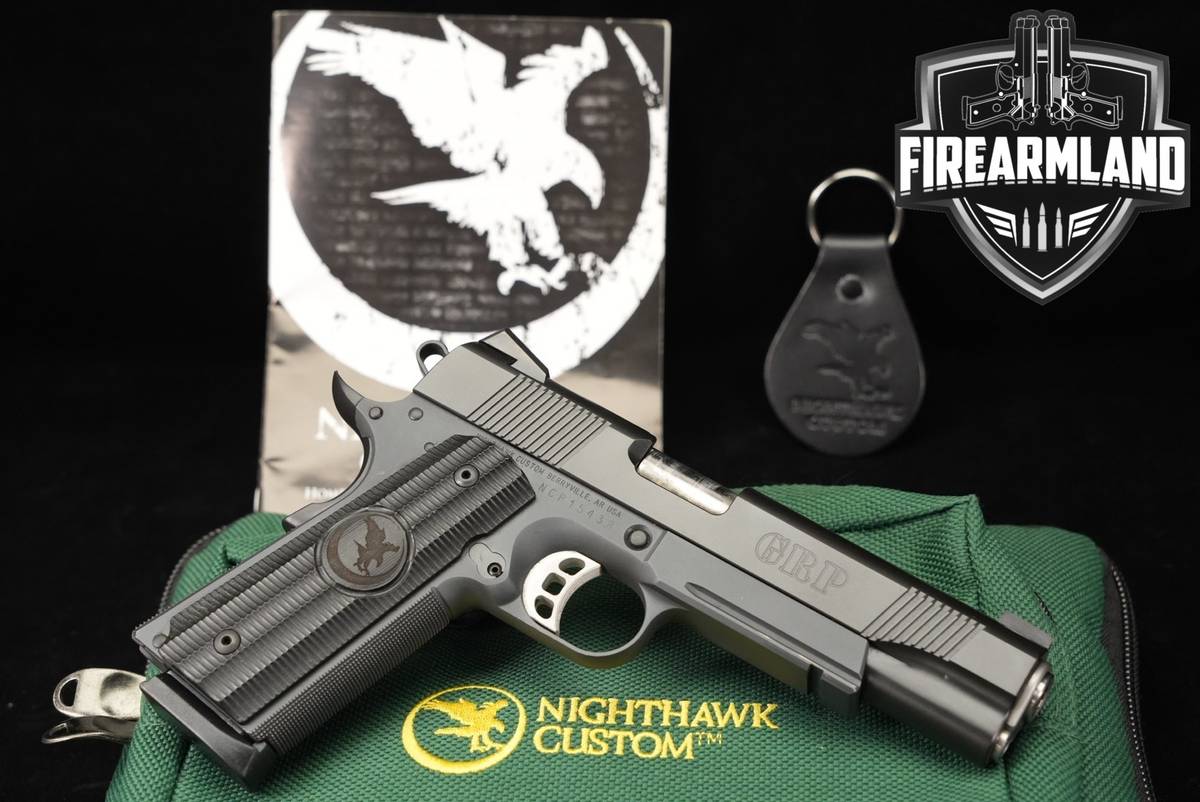 NIGHTHAWK Custom GRP Recon 45 ACP 1911 5" +2 MAGS, CASE