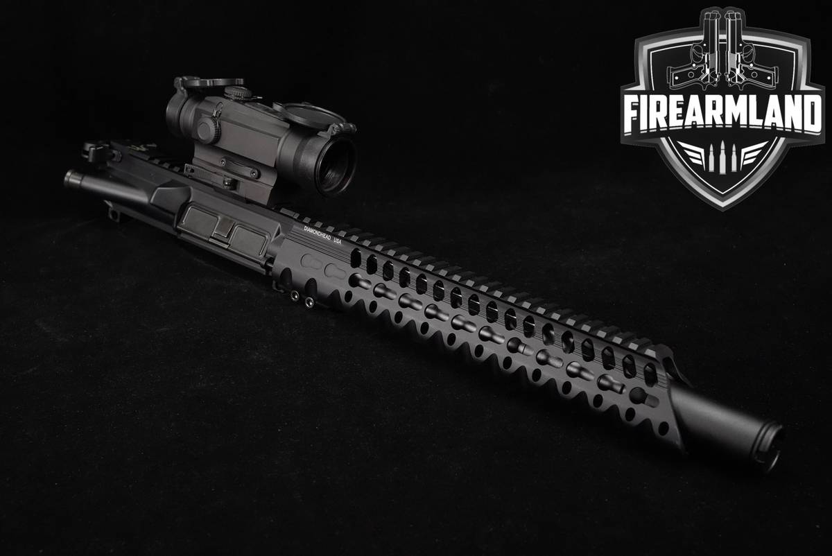 AR-15 Pistol Upper 5.56mm NATO 10.5" Rifle AR15 Receiver & HOLOSUN OPTICS