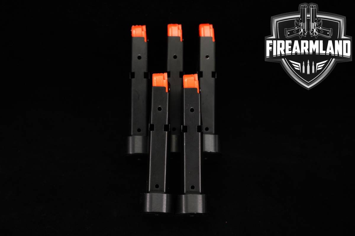 FIVE (5) CZ P-10M 8-Round Extended Magazines 9mm Luger P10M P10-M