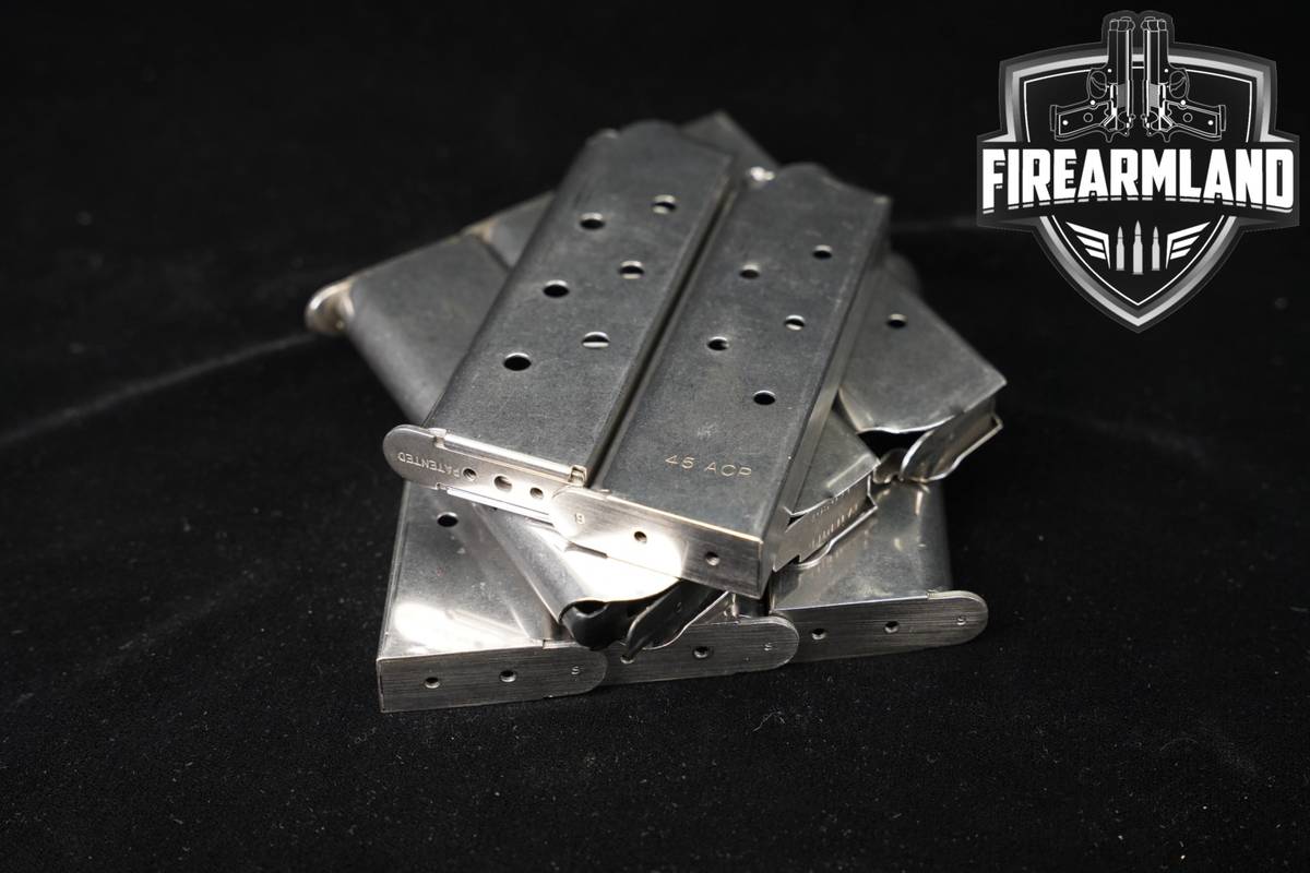 EIGHT (8) 1911 7 Round Magazines .45 ACP Mags