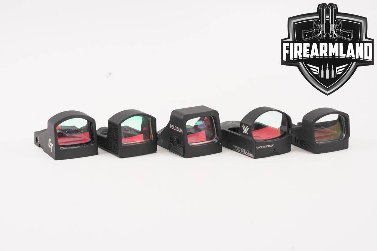 FIVE RED DOT SIGHT 5 Pack Crimson Trace Shield Sig Sauer Vortex Holosun RDS