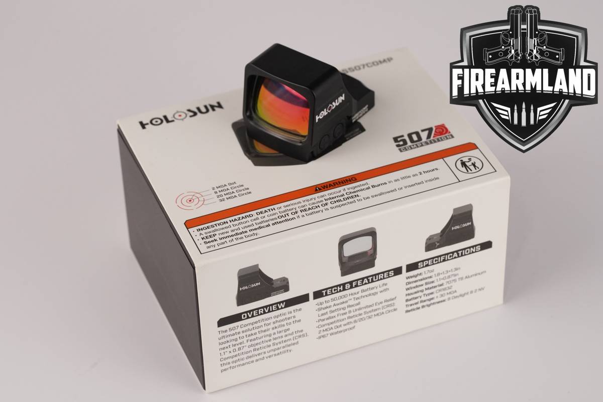 Holosun HS507COMP 2 MOA Dot & 8/20/32 Circle Red Sight HS 507 COMP +OG BOX
