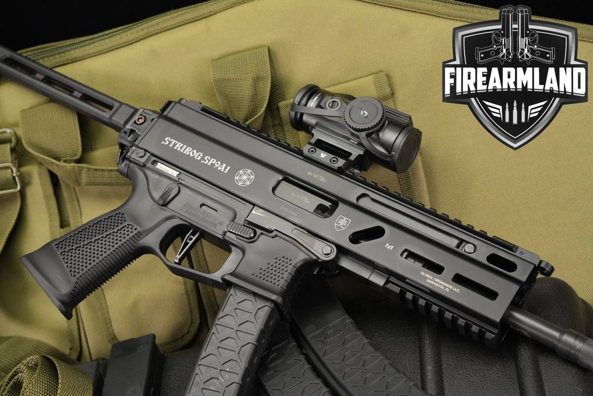 Grand Power Stribog SP9A1 9mm 8" SP9 A1 +5 MAGS, ORIG CASE, VORTEX OPTICS
