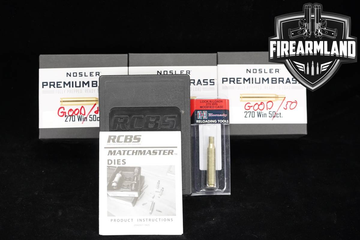 RCBS Nosler & Hornady 270 Win Reloading Kit Equipment Bundle