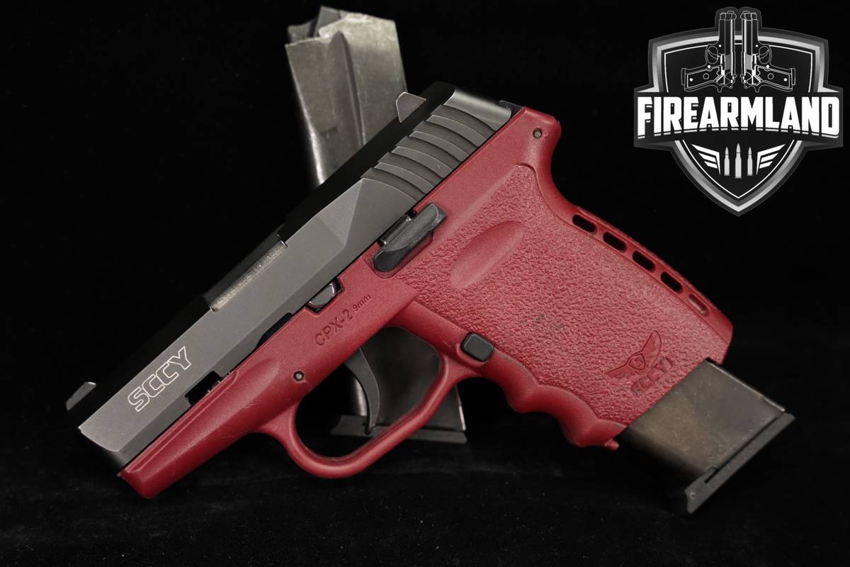 SCCY Industries CPX-2 2nd Gen 9mm 3.1" Stainless & Red CPX2 +TWO MAGS