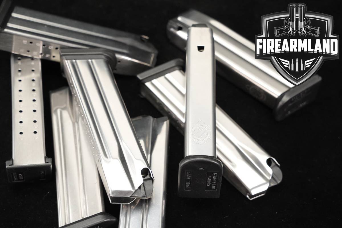 EIGHT (8) Springfield Armory XD-M 19 Round Magazines 9mm Luger XDM Mags