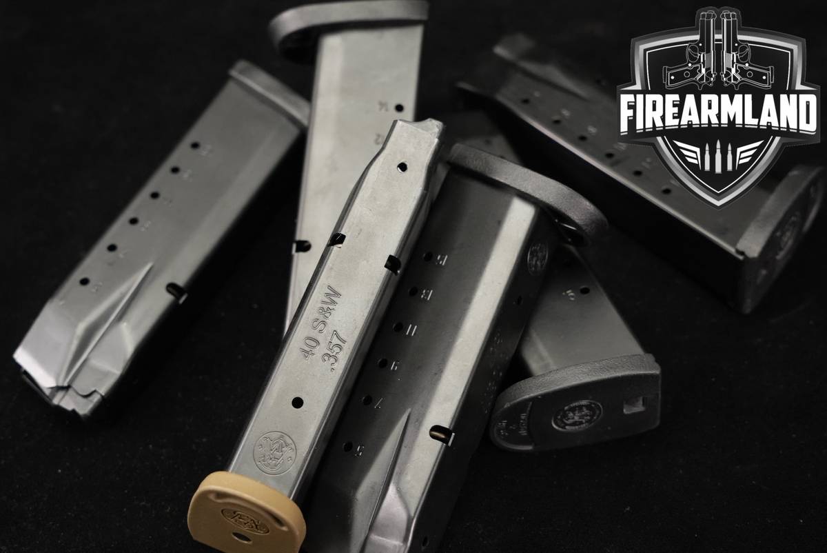 SIX (6) Smith & Wesson (S&W) M&P Full Size 15 Rd Magazines 40 .357 Sig Mags