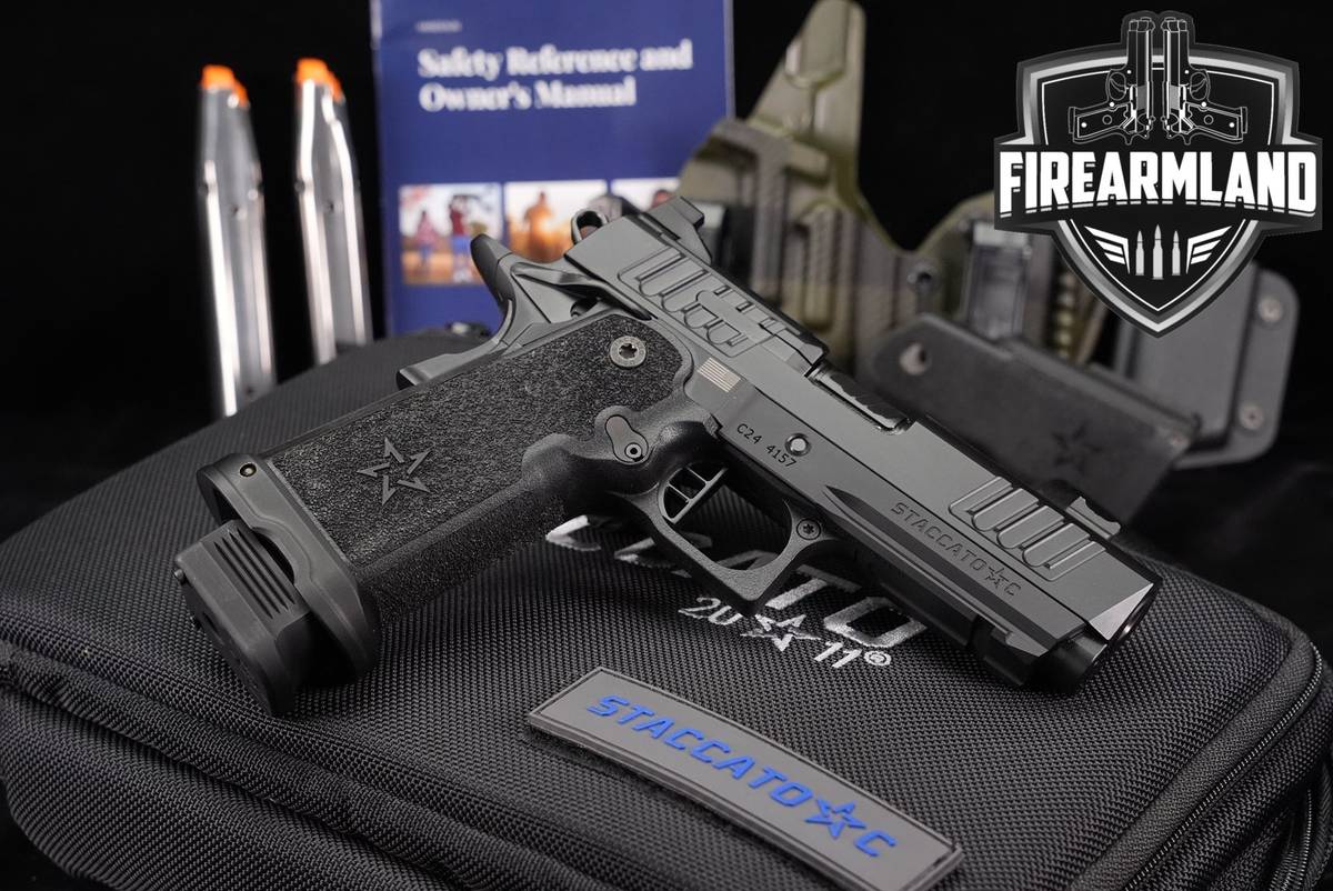 Staccato C V3 9mm 4" STI 1911 2011 MASTER GENGHIS KOMP +3 MAGS, ORIG CASE