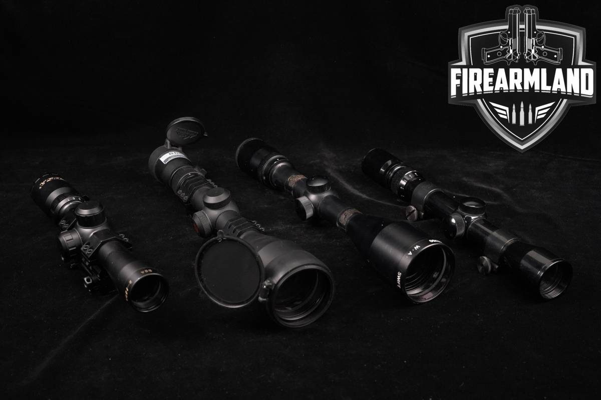 Four Scope Lot Hunting 4 Pack Swift Nikon Bushnell BSA Riflescope Scopes