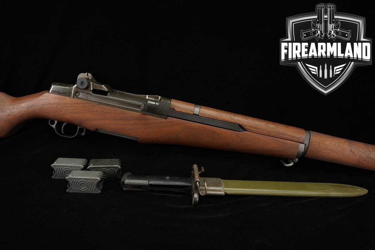 1943 Springfield Armory M1 Garand 30-06 Parkerized & Walnut USGI +BAYONET