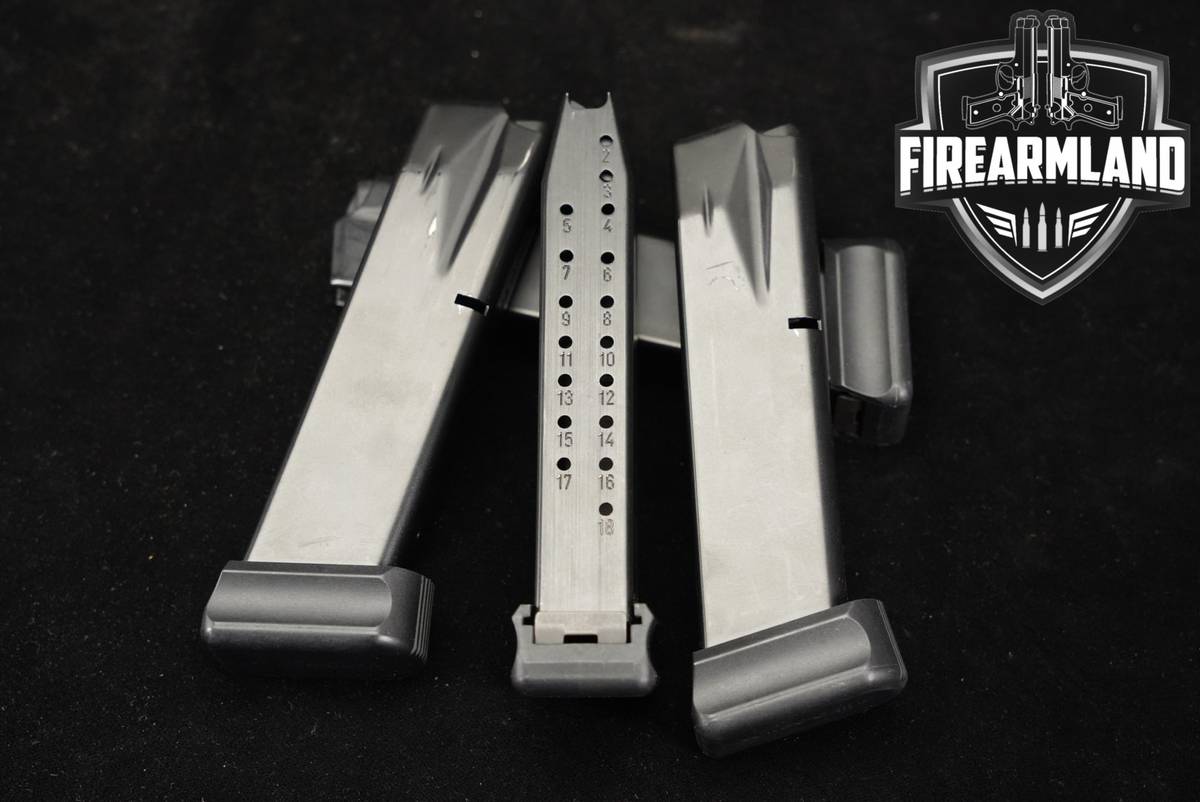 FOUR (4) Beretta 92/M9 20 Round Magazines 9mm Luger Mags