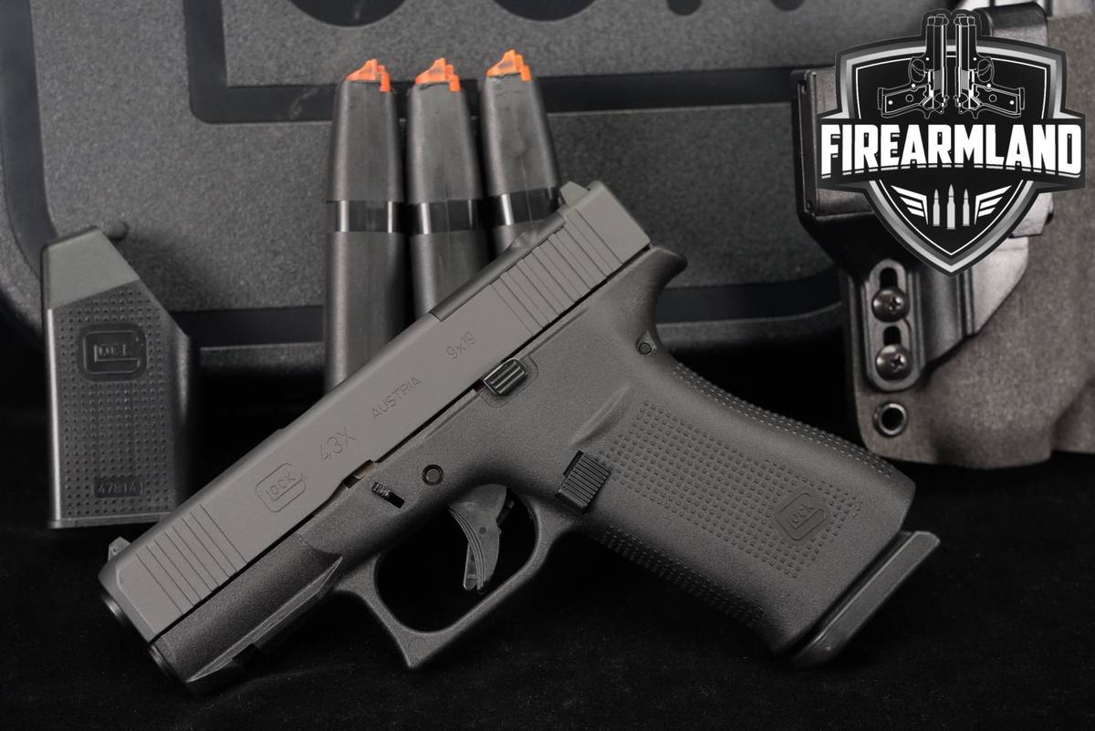 Glock 43X MOS G43X 9mm 3.41 +5 MAGS, ORIG CASE & HOLSTER