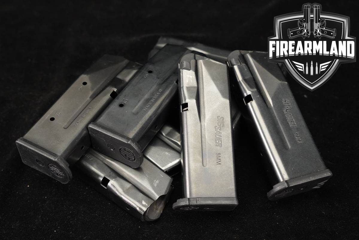 EIGHT (8) Sig Sauer P365 12 Round Magazines 9mm Luger P-365 Mags