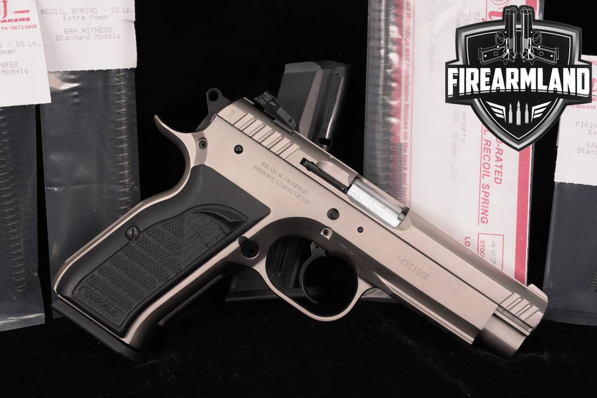 Tanfoglio Witness Steel 10mm 4.5 Silver DA/SA ITALY +2 MAGS