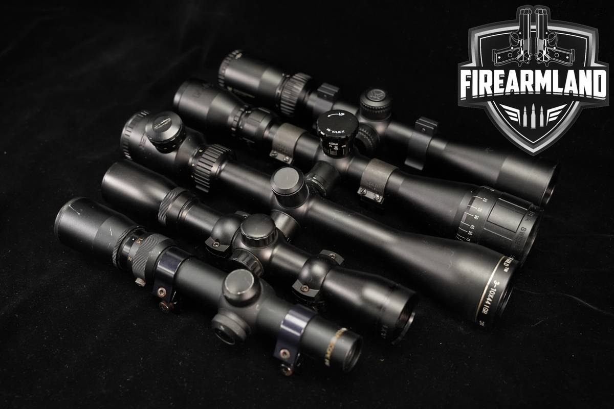 FIVE SCOPE LOT 5 Pack Mueller Pine Ridge Simmons BSA Vortex Scopes