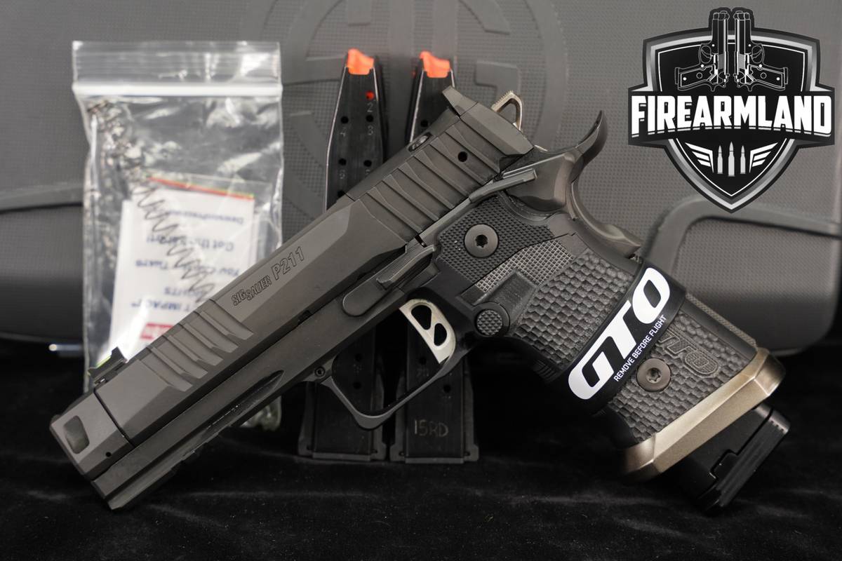 Sig Sauer P211 GTO 9mm 4.4" 1911 2011 P-211 MACH3D COMP +3 MAGS & ORIG CASE