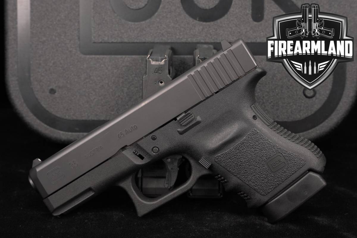 Glock 36 Gen3 G36 Gen 3 45 ACP 3.78" +THREE MAGS & ORIG CASE