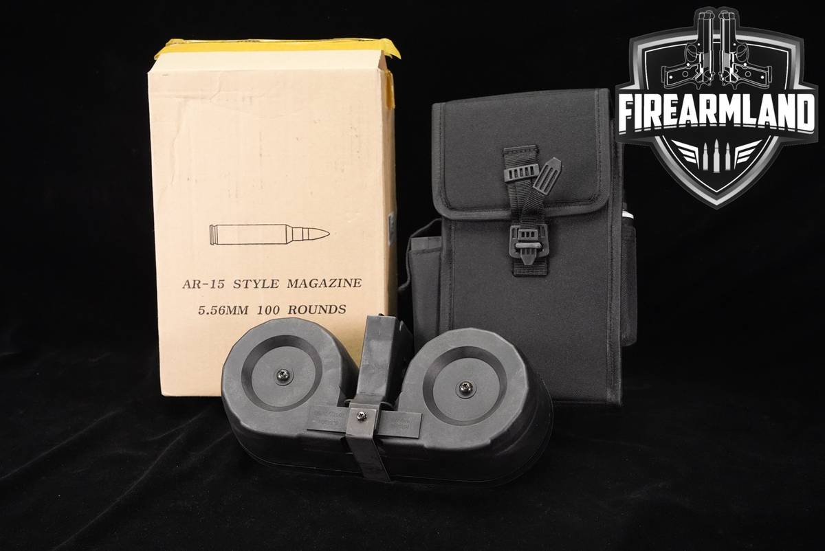 ONE (1) KCI AR-15 100 Round Drum Magazine 5.56mm NATO AR15 Mags
