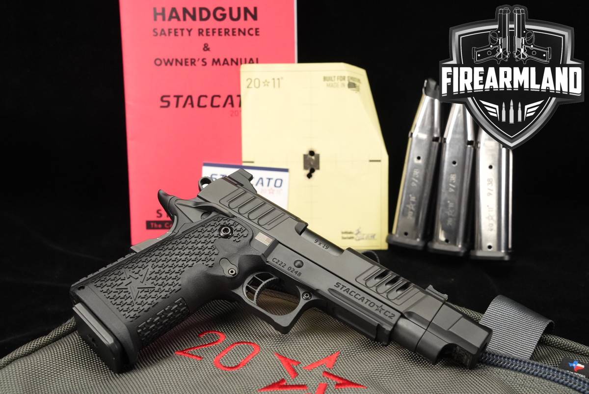 Staccato C2 9mm STI 1911 2011 DAWSON PRECISION COMP +4 MAGS, CASE