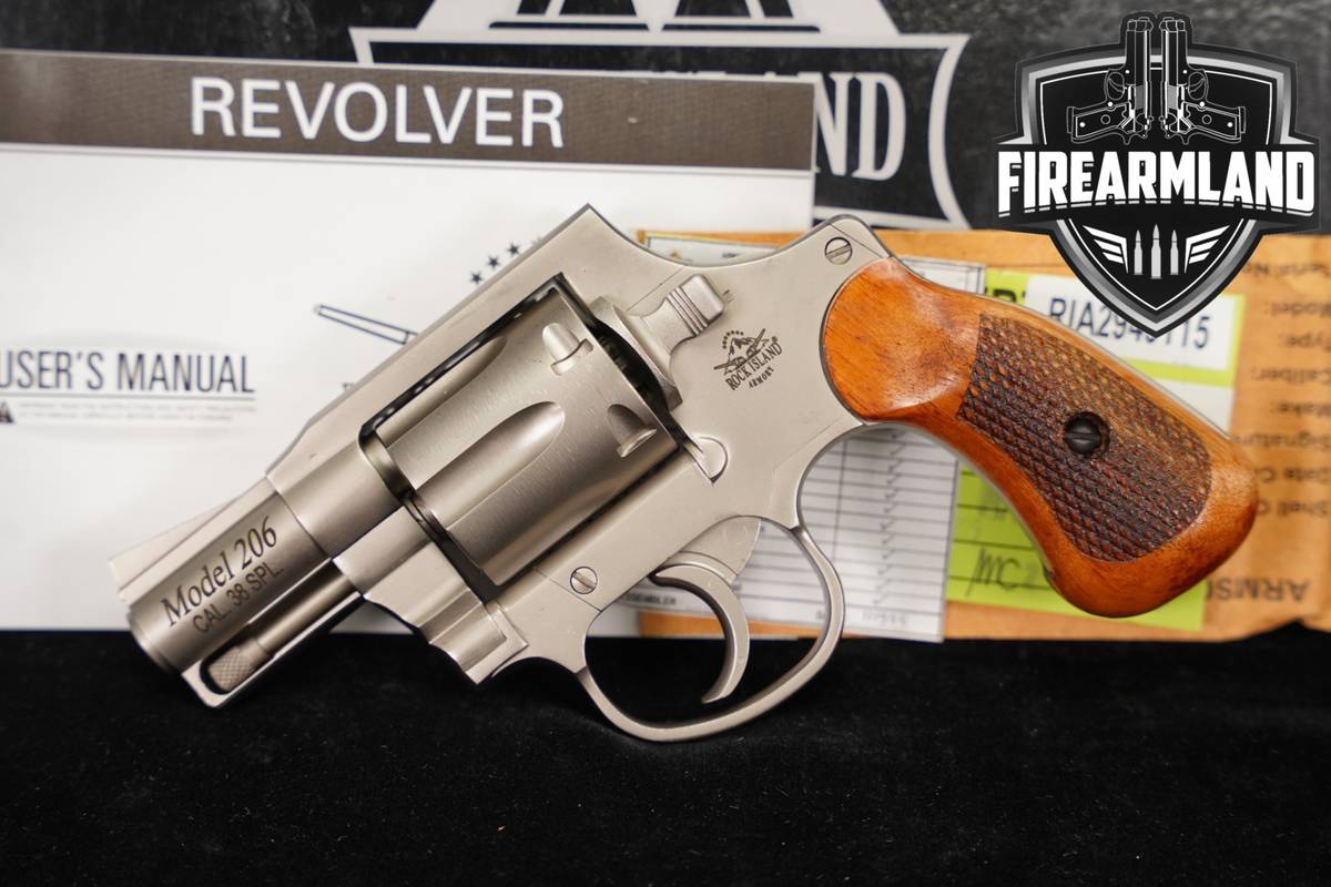 Rock Island Armory RIA M206 Spurless 38 Special Matte Nickel 206 +ORIG BOX
